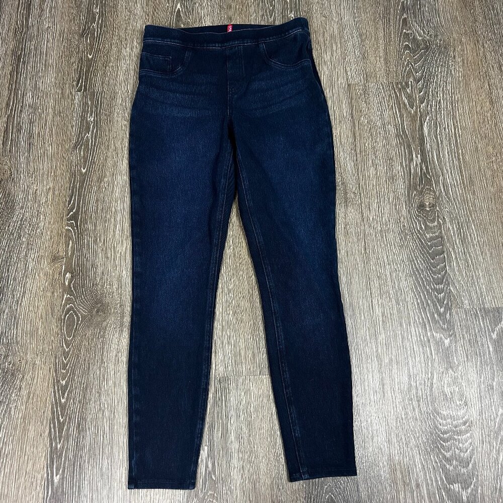 Spanx Jean-ish® Ankle Leggings Dark Wash Women's Size M